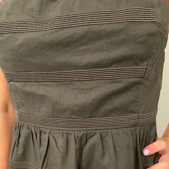 J. Crew Strapless Dress Dark Gray Size - 6 - Picture 3 of 5